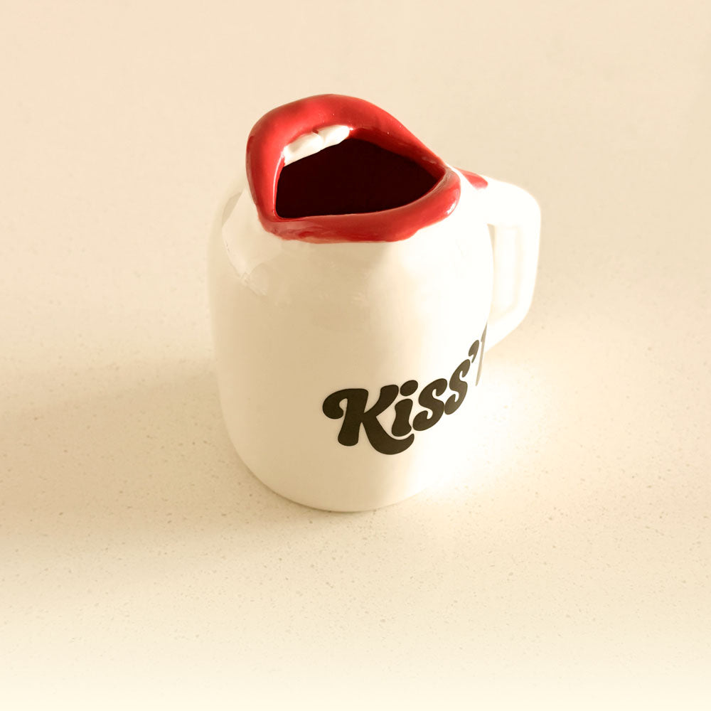 KISS'D Lip Mug — Handmade Ceramic Mouth-Shaped Mug