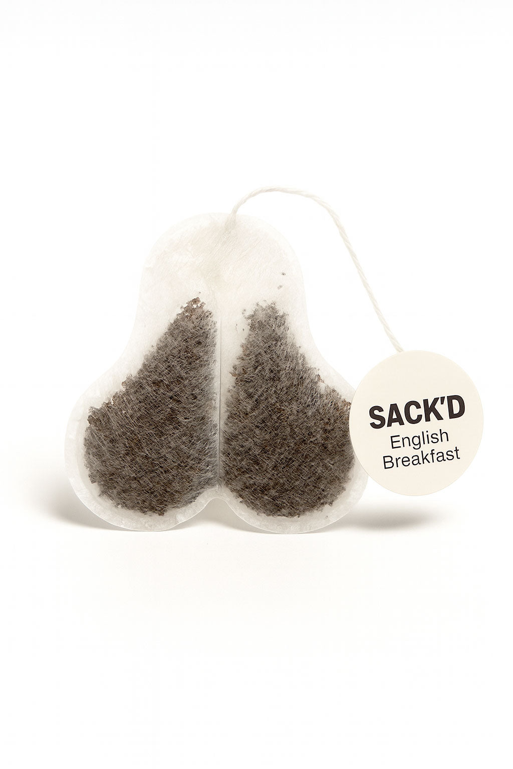 SACK'D English Breakfast ball sack shaped tea bag – premium malty black tea