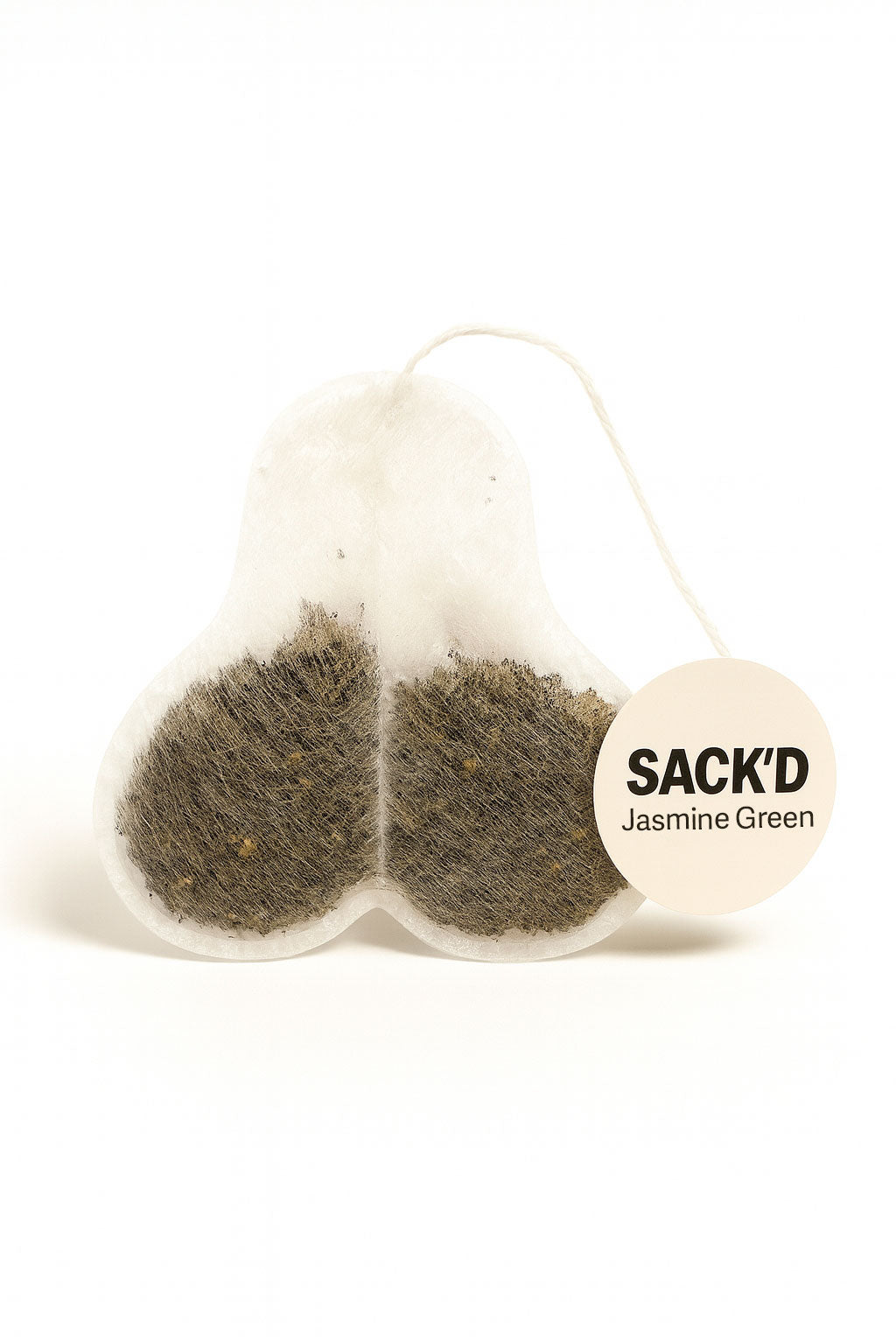 SACK'D Jasmine green tea ball sack shaped tea bag – hand-scented with jasmine blossoms