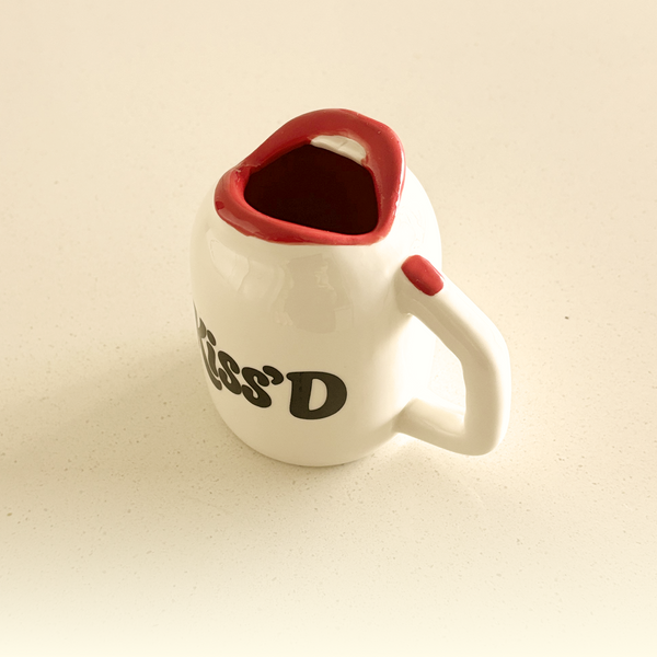 KISS'D Lip Shaped Mug — Mouth Shaped Coffee Mug | Funny Ceramic