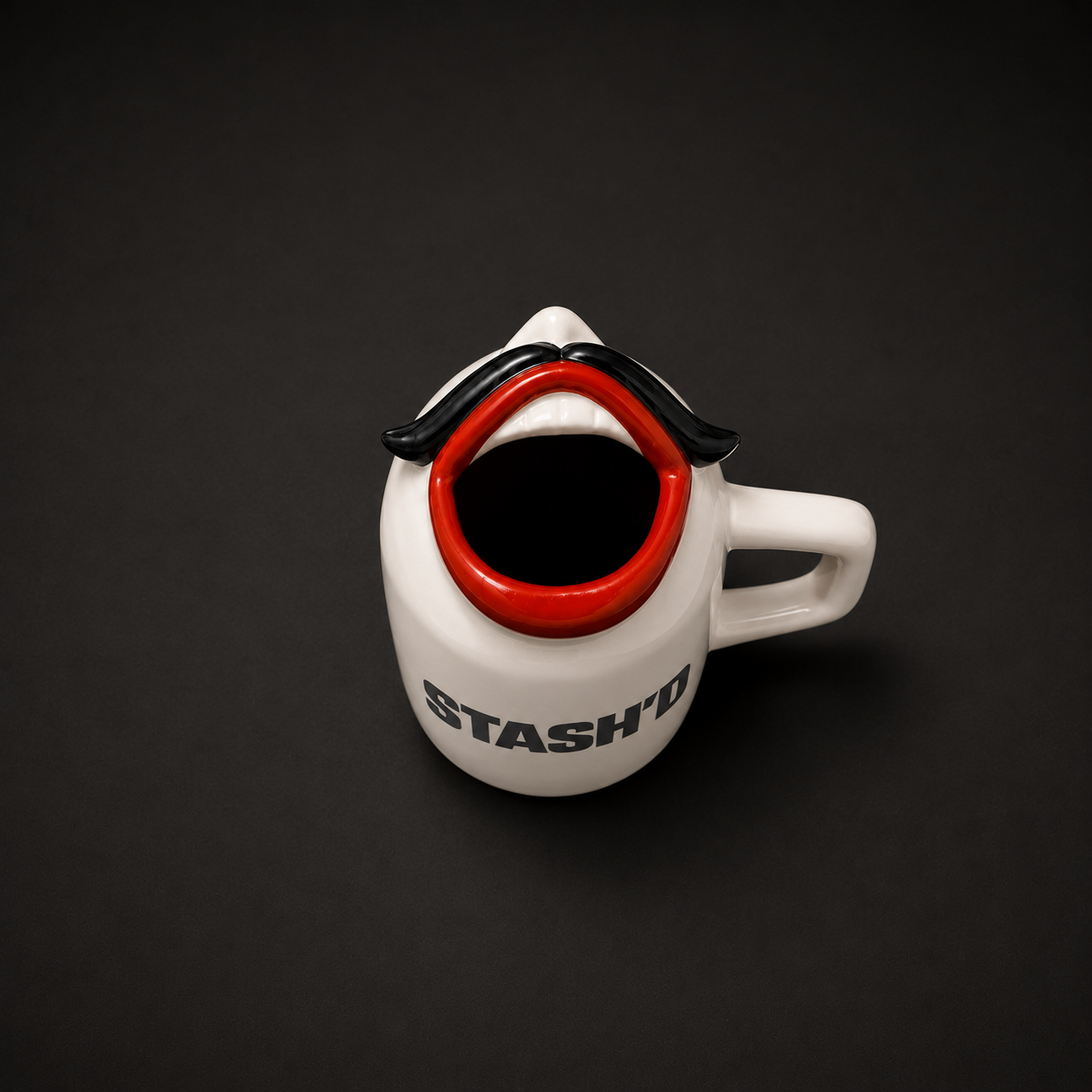STASH’D — the boldest moustache on your desk.